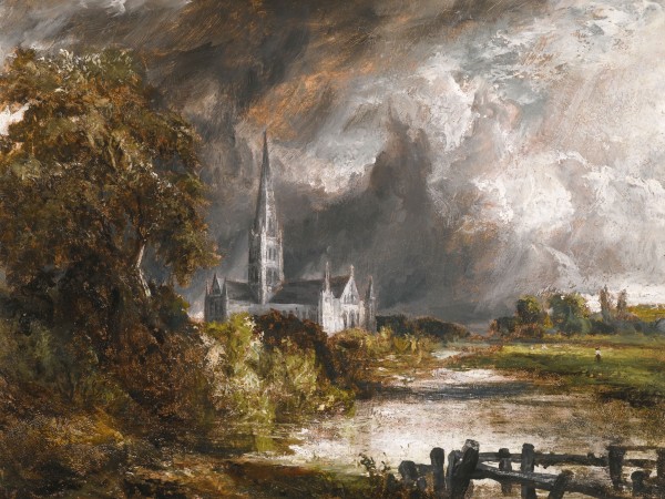 A castle in the fog by John Constable